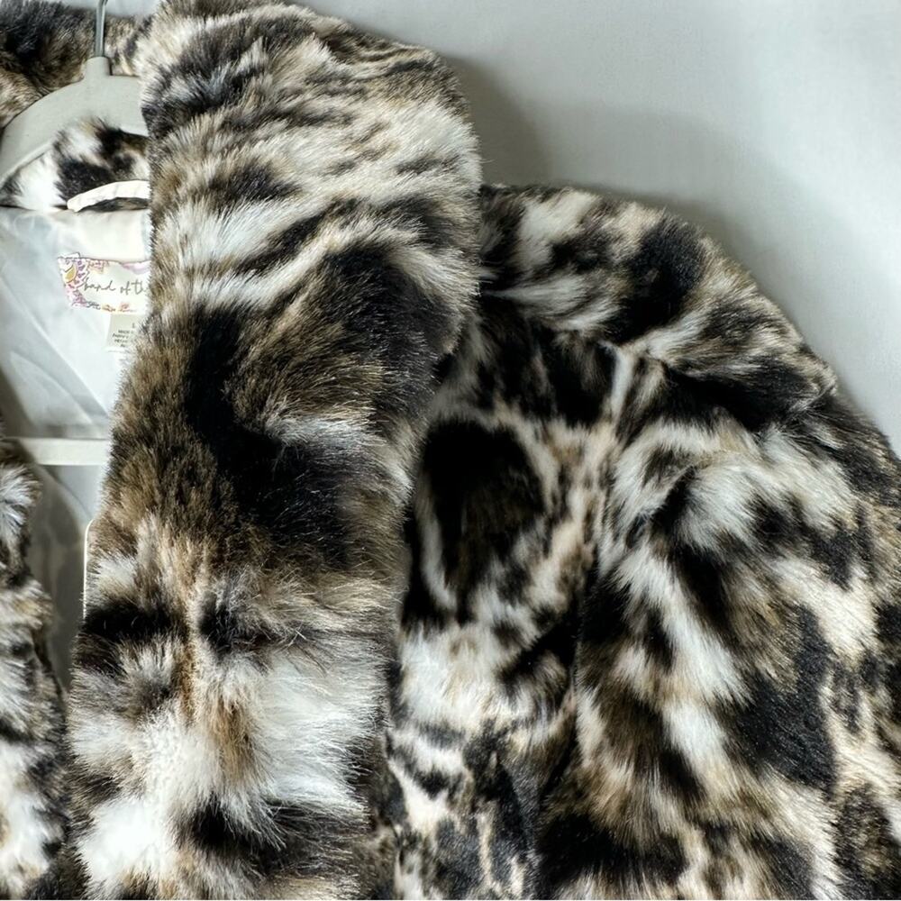 BAND OF THE FREE Wildcat Animal Print Faux Fur Jacket NWT in Large - Picture 6 of 8